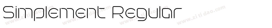 Simplement Regular字体转换